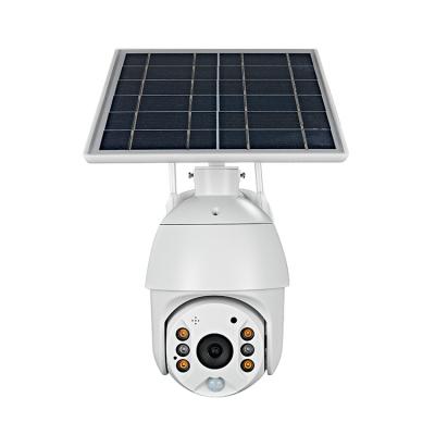 China NIGHT VISION Low Power WiFi Camera Solar Battery CCTV Human Auto Tracking IP PTZ Dome Solar Powered Wireless Camera for sale