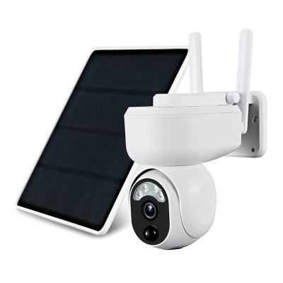 China New Design NIGHT VISION CCTV Security Camera Ubox WiFi Outdoor Solar Powered Camera WiFi Solar Camera with Solar Panel for sale