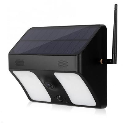 China NIGHT VISION 1080P Security Solar Light With Camera Color Human Sensing Waterproof Solar Street Light With Outdoor CCTV Camera for sale