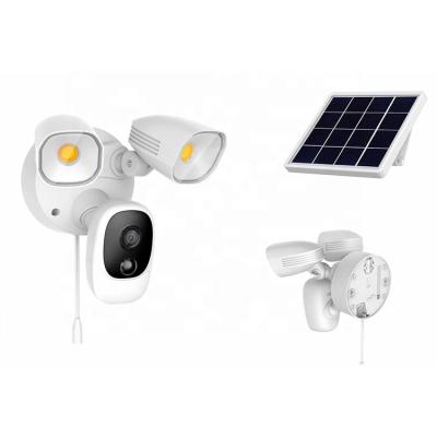 China Supplort Alexa WiFi Flood Light Camera Solar Battery NIGHT VISION 1080P Tuya Security Camera Street Light With Camera for sale