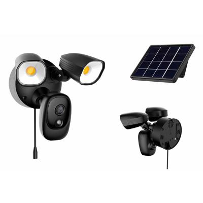 China NIGHT VISION New Arrivals Motion Detection Floodlight Camera WiFi Solar Powered Security Camera for sale