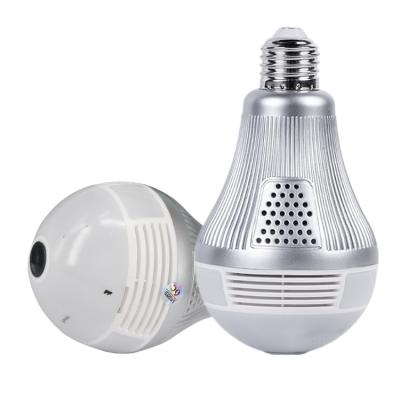 China PAN-TILT UHD 3MP Home Mini Hidden WiFi Camera Bulb 360 VR Panoramic Spotlight Led Camera for sale