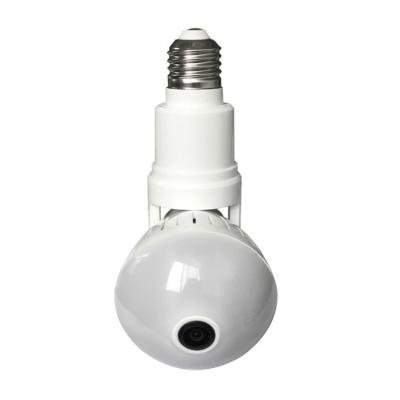 China PAN-TILT V380 Smart Wifi Light Bulb Camera 360 Degree Panoramic LED Spy Camera Wireless Light Bulb With Camera for sale