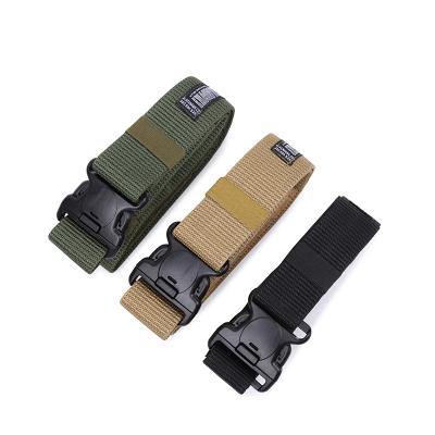 China Comfortable Army Military Tactical Belt Solider Nylon Wide Heavy Duty Support Belt Hunting Combat Accessories Men Adjustable Training Belt for sale