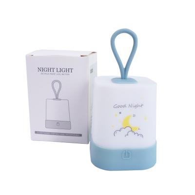 China New Design USB Rechargeable Smart Cartoon Light Portable Bedroom Rechargeable Smart Motion Sensor Stars Motion LED Night Light Lamp for Kids for sale