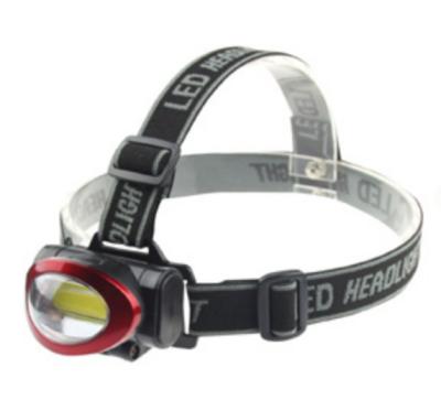 China Camping 3 Way Adjustable Waterproof Clear Print LED Head Lamp COB 3W LED Head Lamp for sale