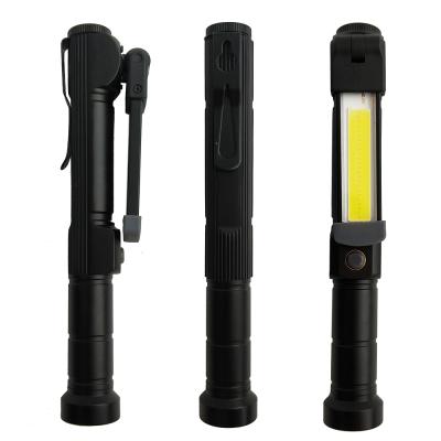 China 400 Lumens Pen Clip Cob Aluminum Alloy Led Work Light Powered By 3 AA Battery for sale