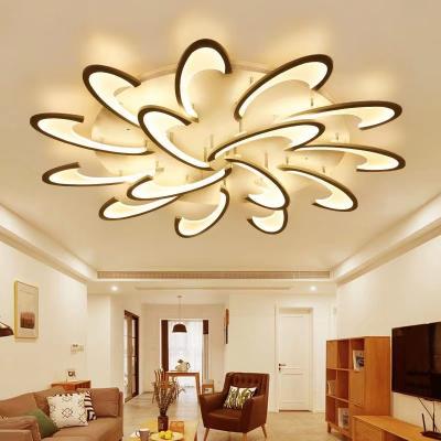 China Art 15 Modern Simple Fashion Ceiling Lamp Modern Led Head Chandelier Lighting 160w 220v Luxury Lamps for sale