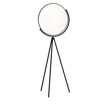 China Amazon Amazon Halo Floor Lamp Modern Hot Selling Circle LED Decorative Tripod Round Floor Light for sale