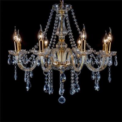 China Modern exquisite modern post-modern stylish villa hotel study Northern Europe leaf glass chandelier for sale