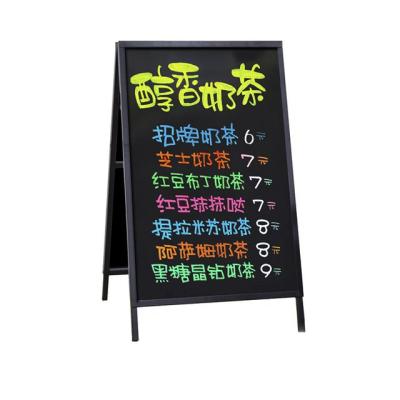 China Eco - Friendly Material Advertising Metal One Frame Erasable Chalkboard Sign With Custom Logo for sale