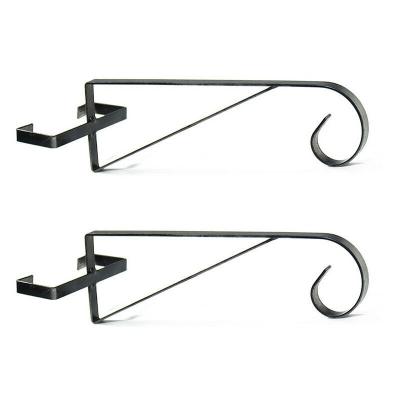 China Modern Flower Hanging Frames Wall Plant Hooks Flower Pot Iron Lanterns Hanger for Outdoor Garden Patio for sale