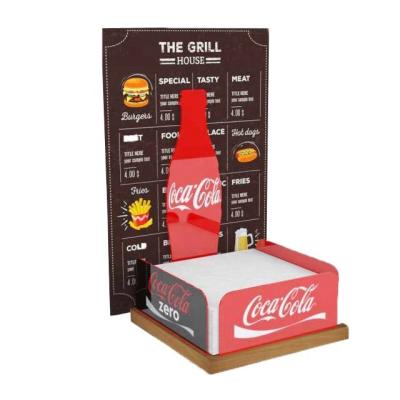 China Bars napkin holder with menu napkin dispenser with menu holder for sale