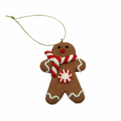 China Christmas Decor 2021 New Design Clay Dough Polymer Christmas Hanging Ornament for sale