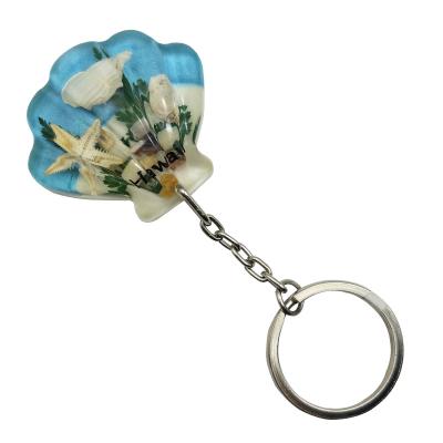 China Souvenir Ocean Series Key Chain, Seashell Resin Key Chain, Resin Key Chain for Souvenir Gifts for sale