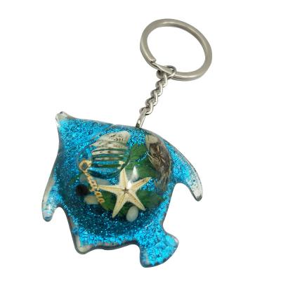 China Souvenir Resin Key Chain, Ocean Series Key Chain, Tropical Fish Key Chain For Souvenir Gifts for sale