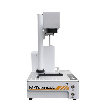 China Factory M-Triangel Fiber Laser 20W Focus Engraving Machine Automatic Rear Glass Remove Laser Separating Machine for sale