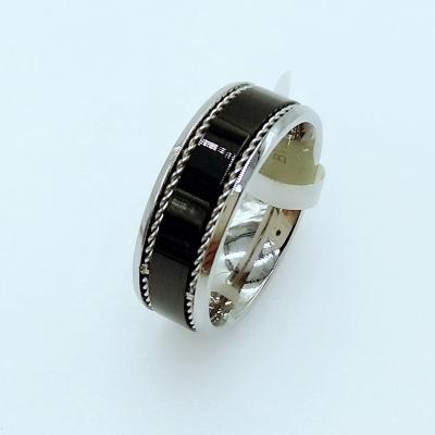 China Wholesale CLASSIC jewelry stainless steel engraved European and American ring inlaid fashion chain men's personality rings for sale