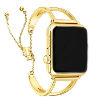 China Stainless Steel Stainless Steel Bracelet Strap Strap Rose Gold Chain V Strap For Apple Watch Series iWatch Magnetic Watchband for sale