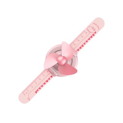 China Outdoor Pedestal Cooling Functional Outdoor Mobile Personal Portable USB Rechargeable Watch Mini Fan for sale