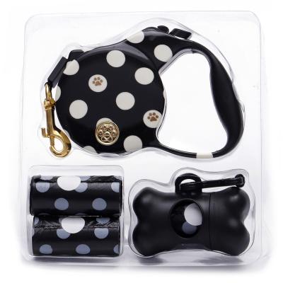 China Private Label Custom Fashion Luxury Pet Personalized Leash And Collar Set For Dog Dog Retractable Leash for sale