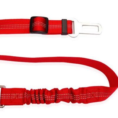 China Custom Nylon Adjustable Pet Cat Car Safety Car Seat Belt Leash for sale