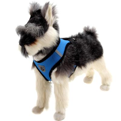 China Custom Made Soft Wholesale Personalized Mesh Reflective Strips Breathable Pet Harness for sale