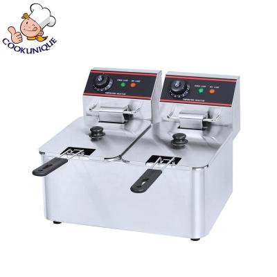 China Other Hot Sales 2-Tank 2-Basket Electric Fryer Double Baskets Fryer for sale