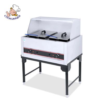 China High Efficiency.Clean.Health Commercial Standing Electric Professional Deep Fryer With Potato Chips Frying Machine for sale