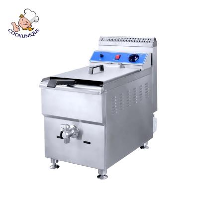 China Easy Operate Deep Fryer Factory Price Countertop Fryer 1-Tank 1-Basket Gas Deep Fryer for sale