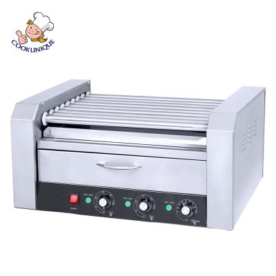 China Hotels hot sale industrial hot dog grill with bun warmer hot dog machine and bun warmer for sale