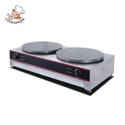 China Hotels Commercial Crepe Making Machine 2-Plate Electric Crepe Maker for sale