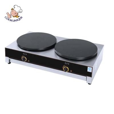 China Hotels Commercial Gas 2-Plate Pancake Maker Pancake And Pancake Makers for sale