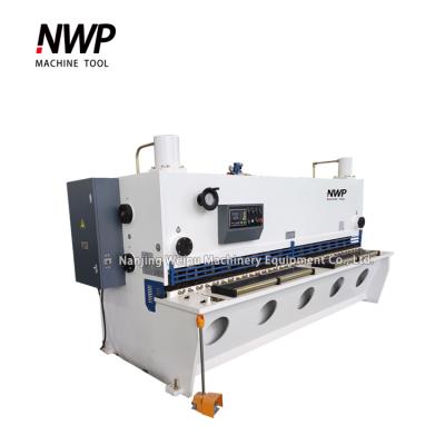 China Garment Shops NWP Hydraulic Guillotine Shearing Machine With 6x3200 Sheet Metal Cutting Machine E21S On Sale for sale