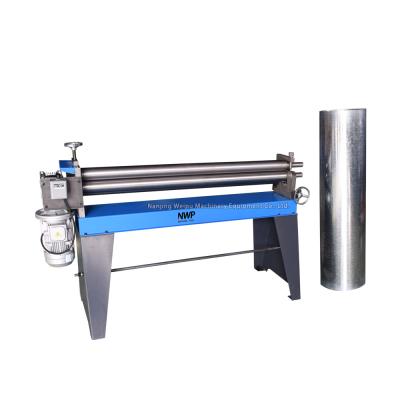 China Building Material Stores Round Duct Forming Machine Electric Sheet Roll Rolling Machine With 1500mm Length for sale