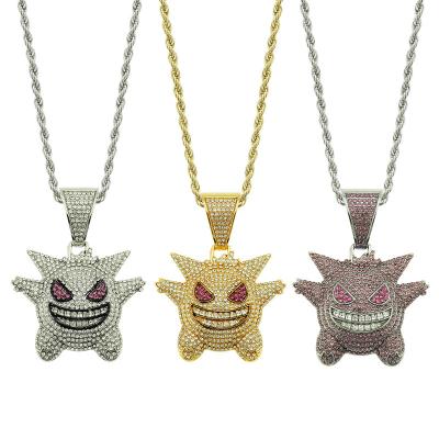 China Stereo Ghost Elf Pet Punk Ha Geng Pendant Necklace Jewelry for sale