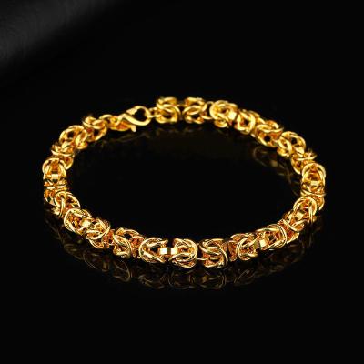 China Other Silver Plated Bracelet 18K Gold Couple Bracelet for sale