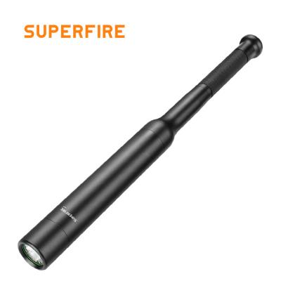 中国 Powerful 18650 Rechargeable Self Defense SupFire Torch Flashlight Rechargeable Baseball Bat Waterproof Police Tactical Flashlights Led Flashlight 販売のため