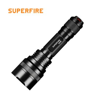 Cina Flashlight 18650 Battery High Brightness Torch High Supfire Flash Light Strong Light Waterproof USB Rechargeable Tactical Torch in vendita