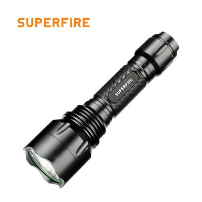 China Self Supfire Aluminum Rechargeable 18650 Batteries Self Supfire Torch Tactical LED Light Waterproof Flashlights for sale