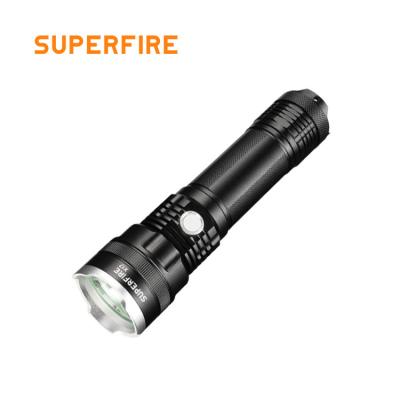 中国 SupFire High Light Tactical Flashlights Emergency Long Range Lamp Led Lights Flashlight 10w 1100lm USB Rechargeable Torch Light 販売のため