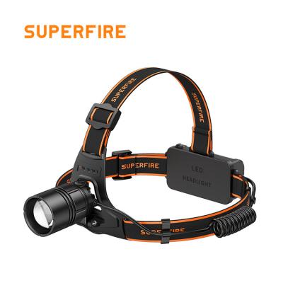 中国 Adjustable Zoom Zoom Zoom Headlight CREE XPG High Power Camping Head Light Rechargeable Riding Running Led Headlights 販売のため