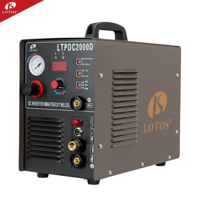 China Lotos 3 in 1 tig mma cut 110/220v plasma welder igbt welding machine with price 200 a welding machine inverter for sale