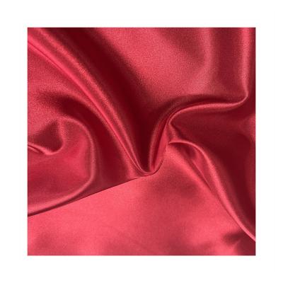 China New Hot Sale Viable 50D*75D Multicolor 100% Shiny Polyester Satin Fabric for sale