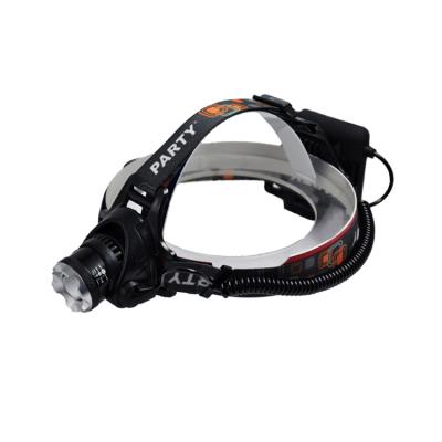 China 10W Brighest Zoom Battery Operated Rechargeable Headlamp With Zoom Function For Flood And Spot Beam for sale