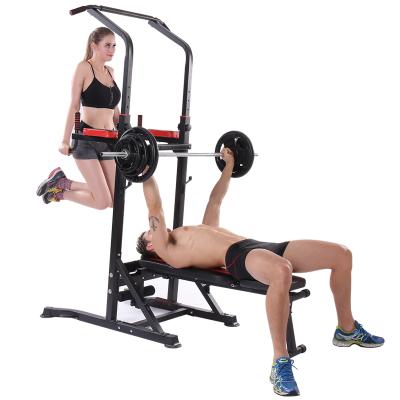 China PU Pull Tower Fitness Workout Dip Station Lift Up Bar Multi Functional Power Tower for sale