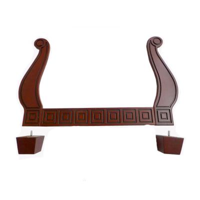 China Contemporary Antique Solid Wood Lover Seat Sofa Frame Chair Rubber Wood Frame for sale