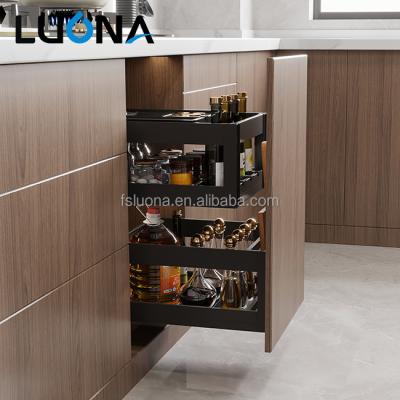 China Modern Modular Pull Out Storage Basket Hardware Accessories For Buffet Organizer for sale