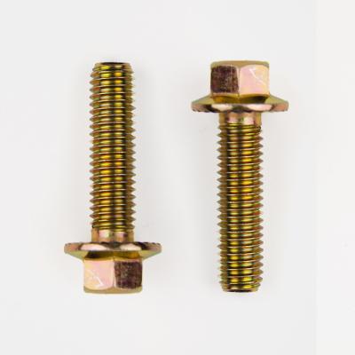 China Car Fasteners Supplier Iron Hex Flange Bolt With Serration Hexagon Flange Bolts for sale