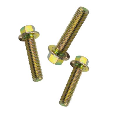 China Cars Customized Hexagon Serrated Galvanized Flange Bolts Hex Head Flange Bolt for sale